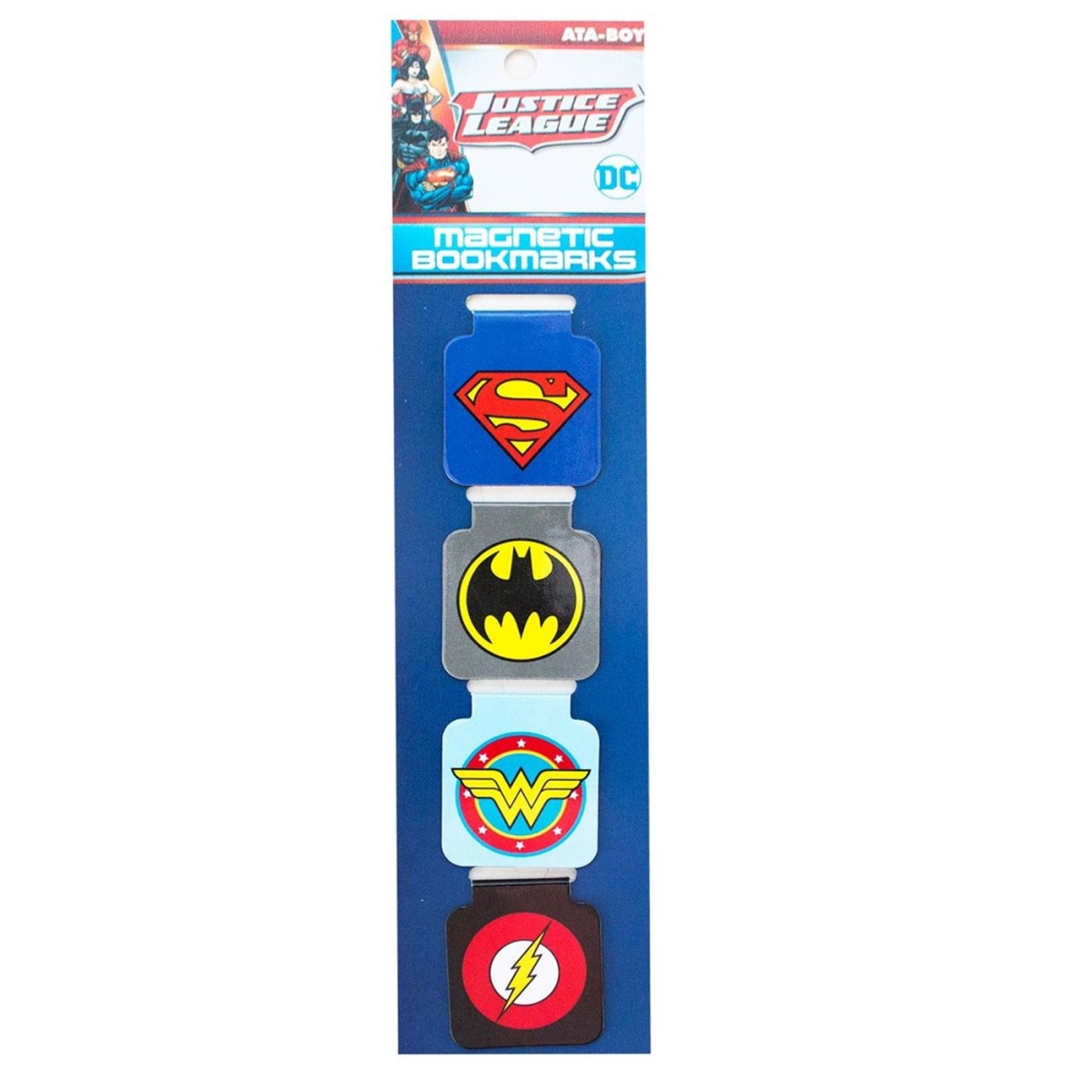 110809 DC Logos Magnetic Bookmark Set