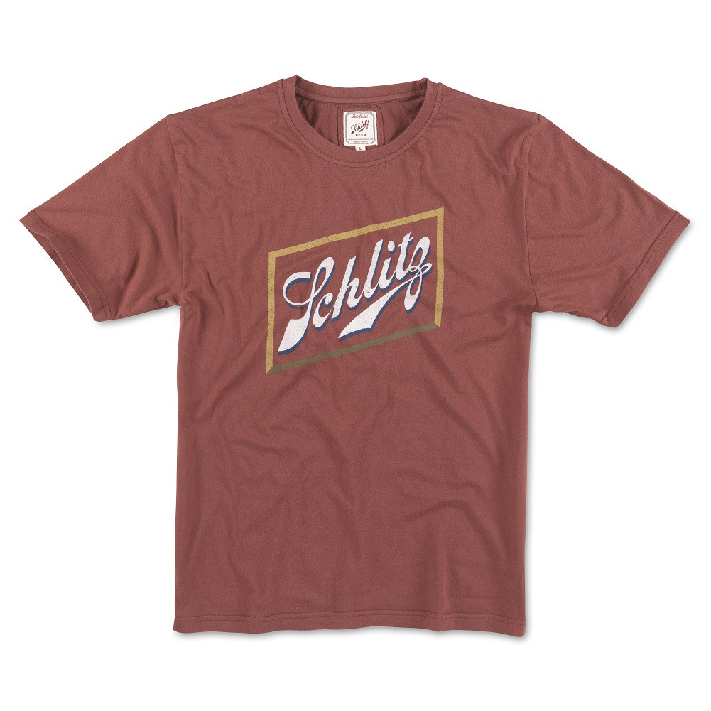 49854-M  Beer Red Mens Logo T-Shirt - Medium