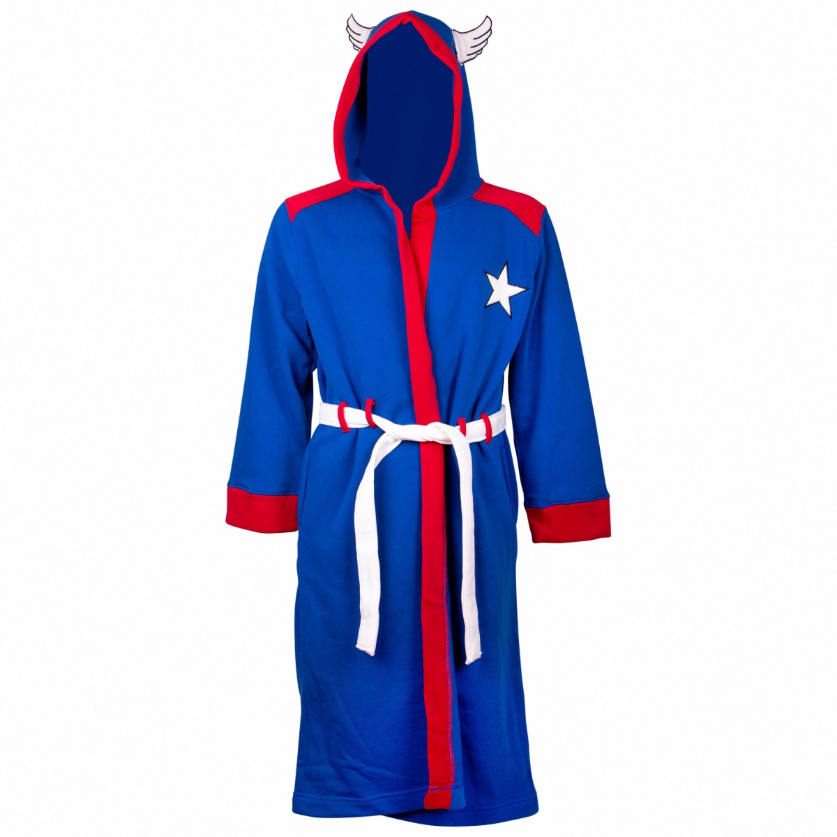 Picture of Captain America 801766-Small-Medium-Small-Medium Captain America Minimalist Costume Robe - Small & Medium