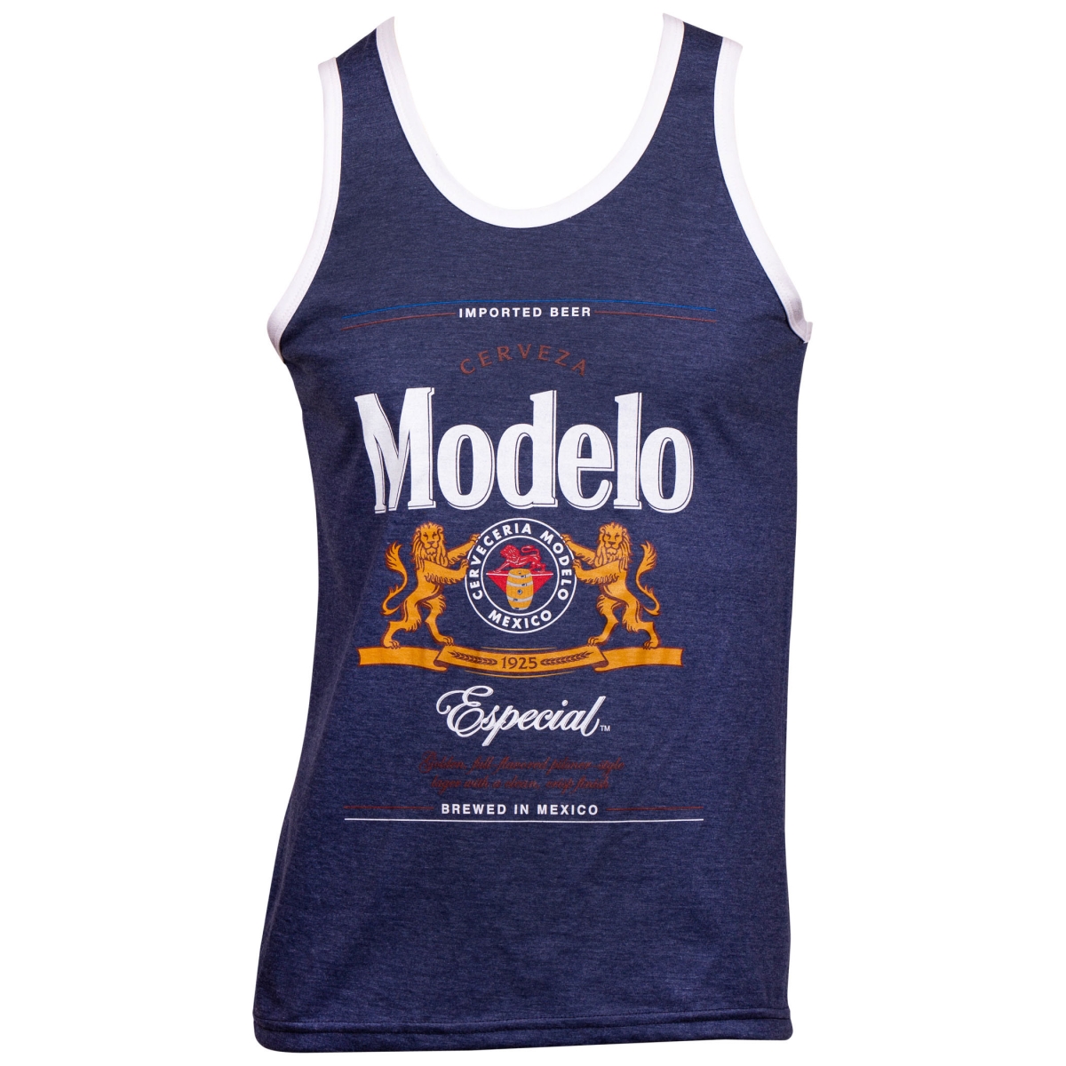 794925-S  Label White Trim Mens Tank Top - Small