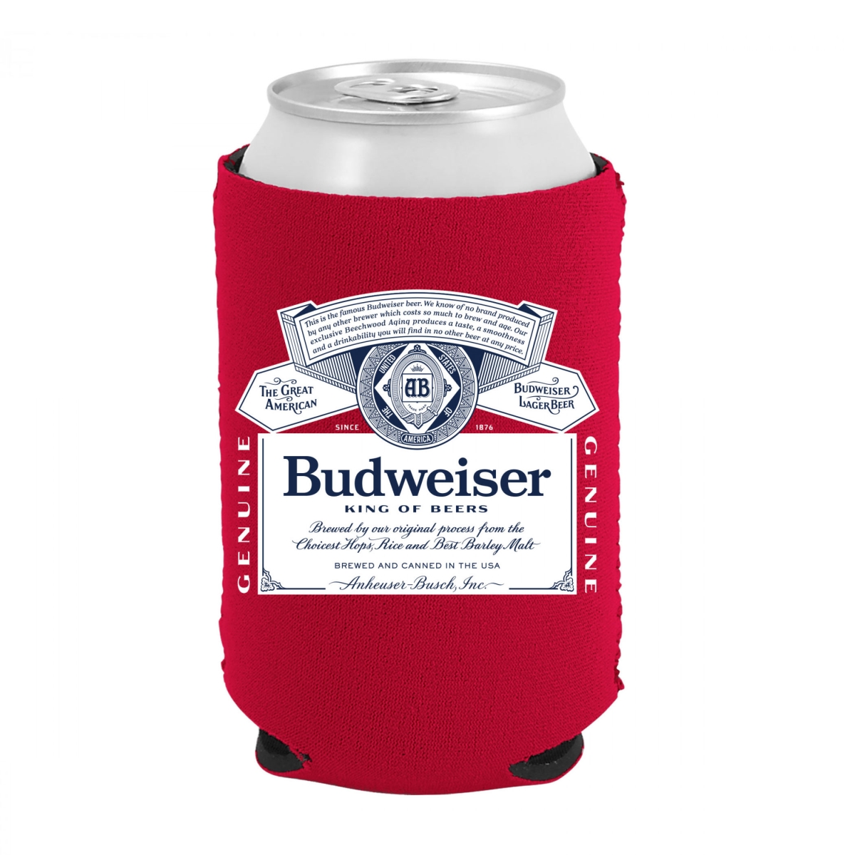 Picture of Budweiser 807739 Budweiser Beer Bottle Label Can Cooler