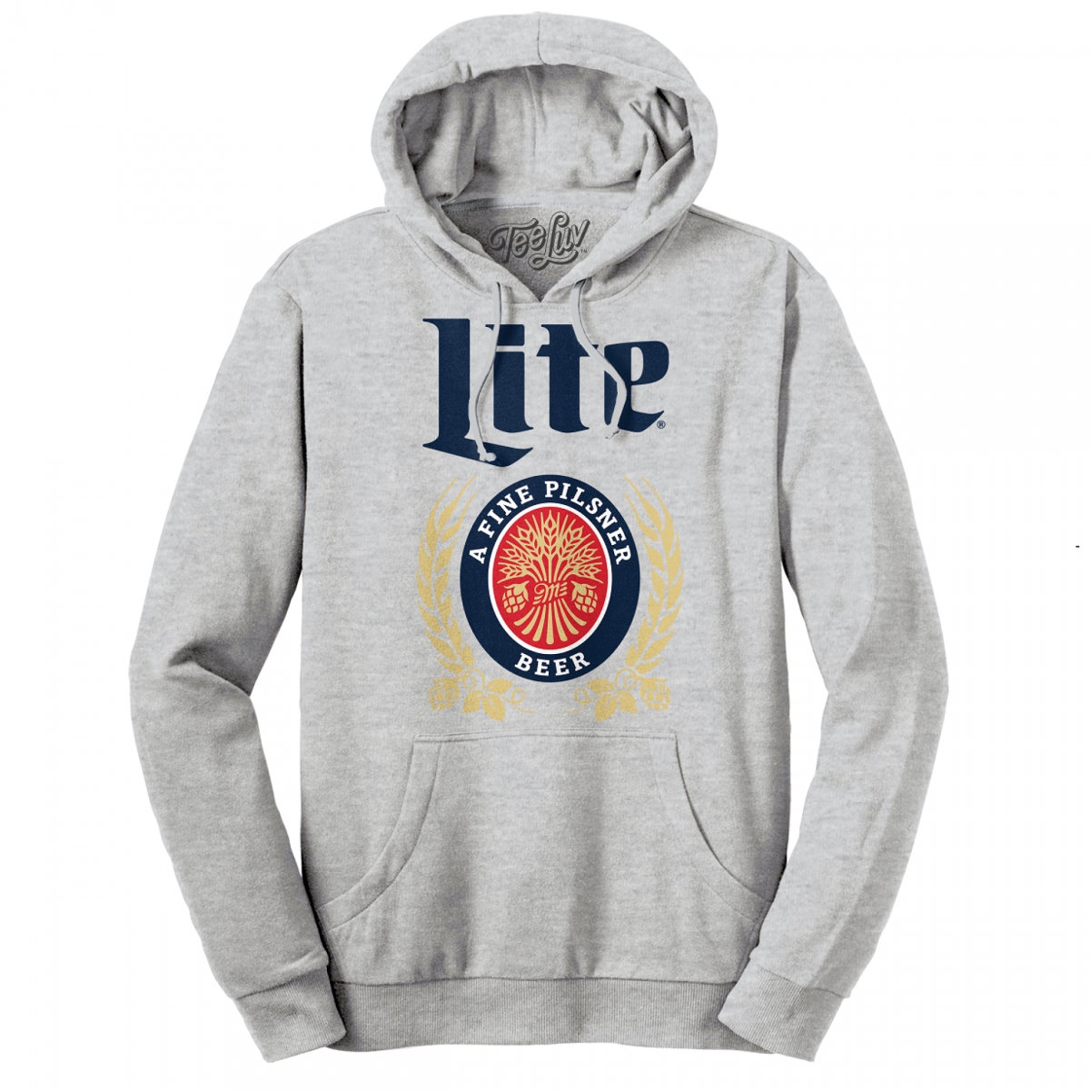 804016-XL  Beer Classic Logo Grey Hoodie - Extra Large