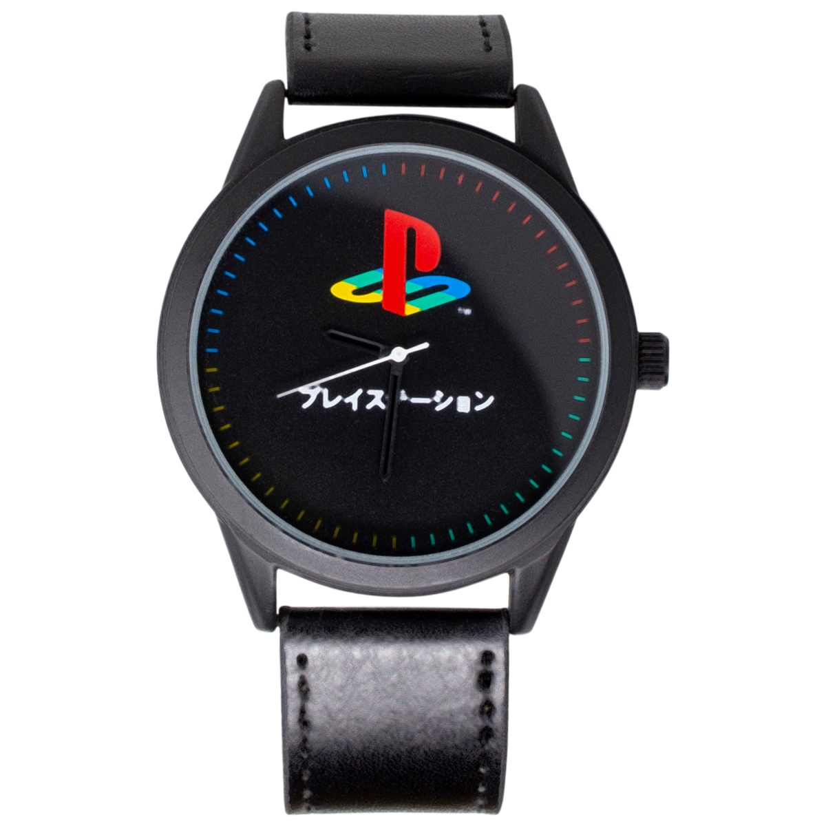 Picture of Playstation 805372 Playstation Symbol Watch with Faux Leather Strap