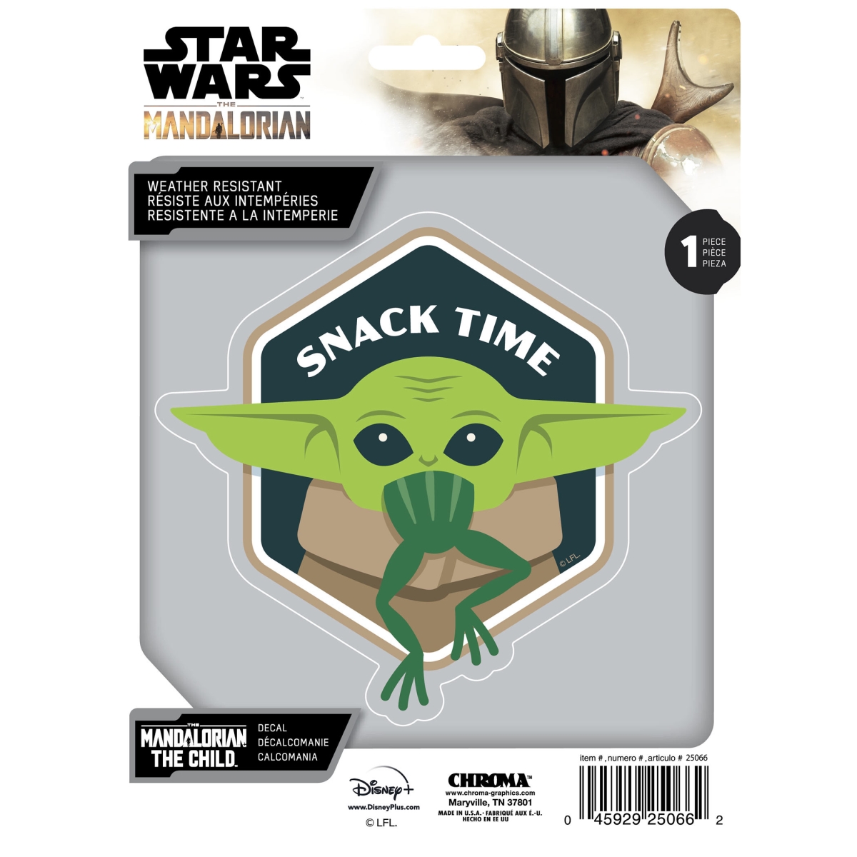 804475  the Mandalorian the Child Snack Time Decal