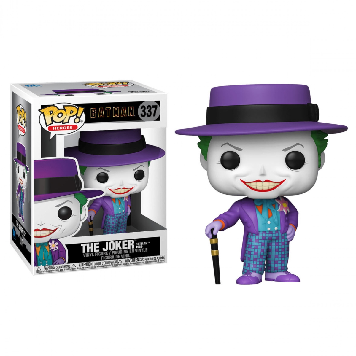Picture of Joker 803778 Batman 1989 Movie - Joker with Hat Funko Pop Figure