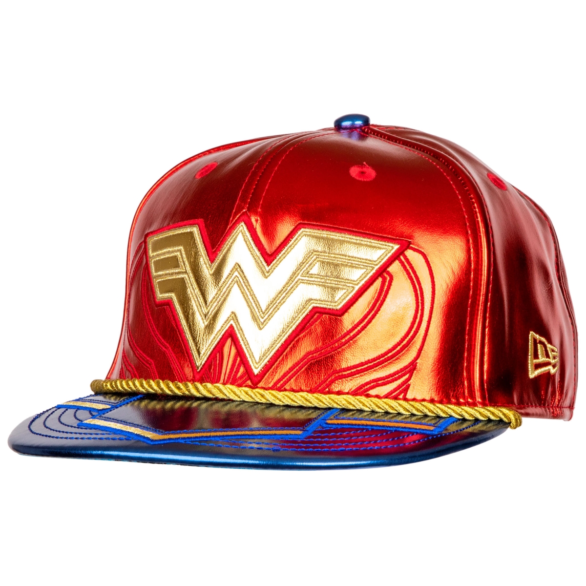 Picture of Wonder Woman 801854-71-2fitted Wonder Woman 1984 Character Armor 59Fifty Fitted New Era Hat - 7.5 Fitted