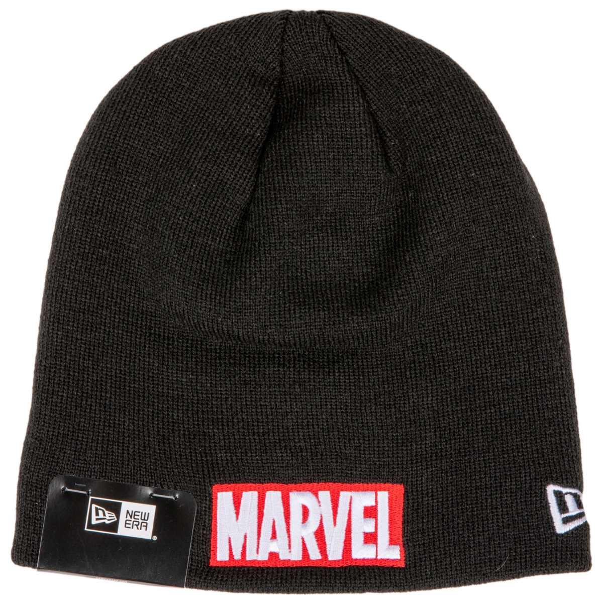Marvel Brand Red Text Logo Knit New Era Beanie