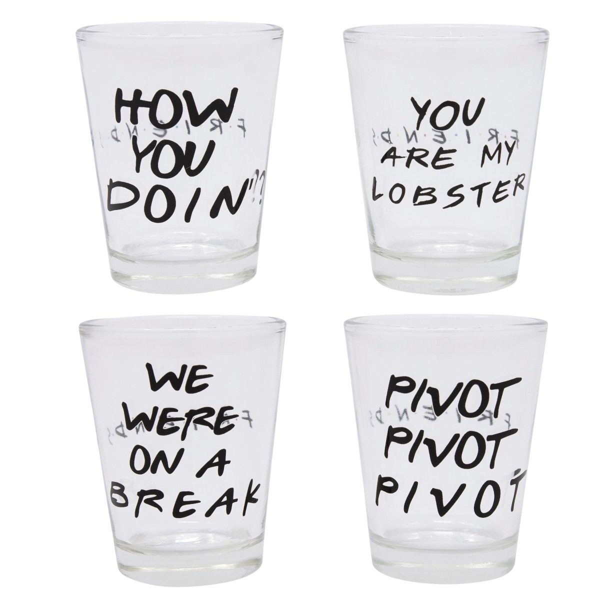 Picture of Friends 49084 Shot Glass Set, Clear - Pack of 4