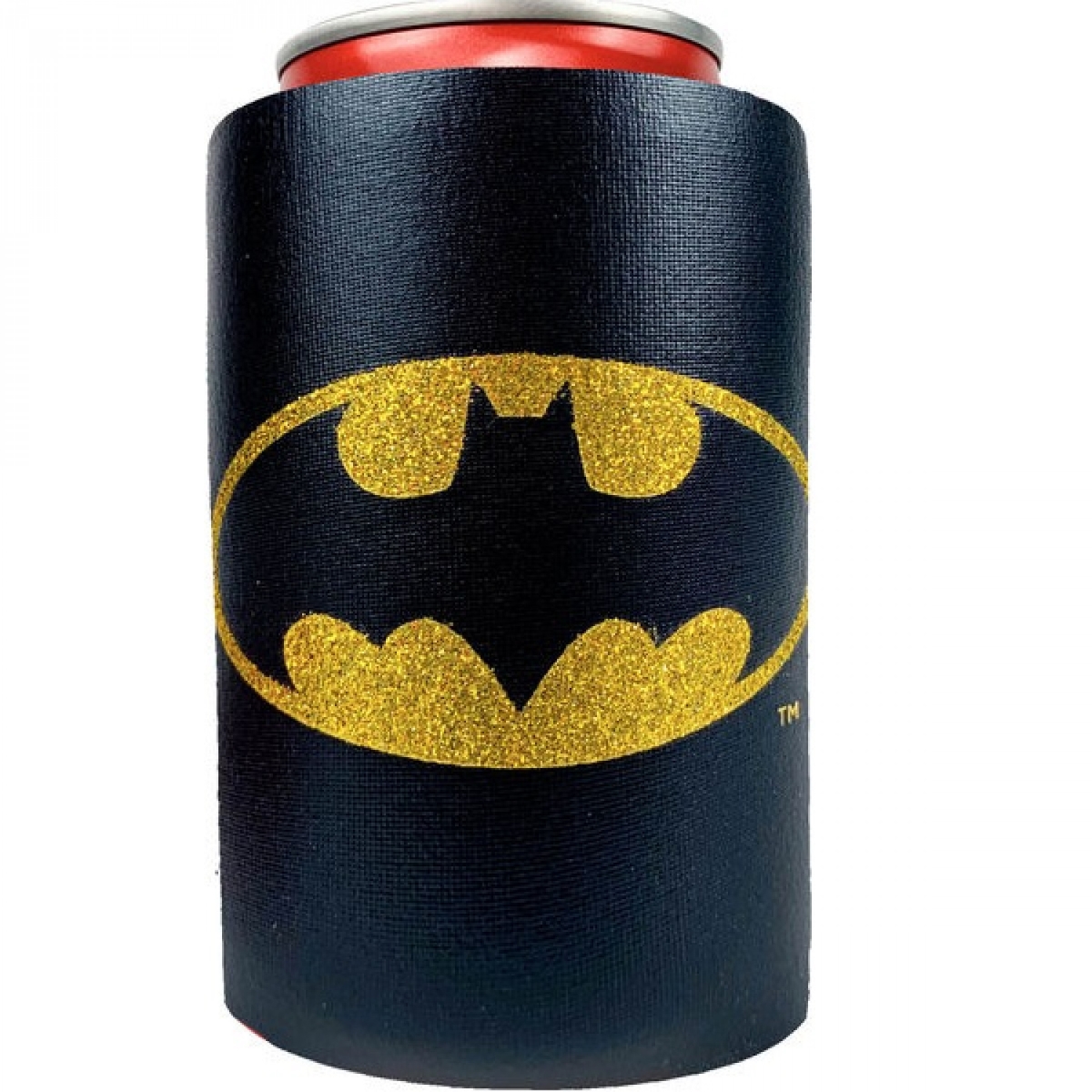 Picture of Batman 812845 Batman Logo Metallic Finish Can Cooler