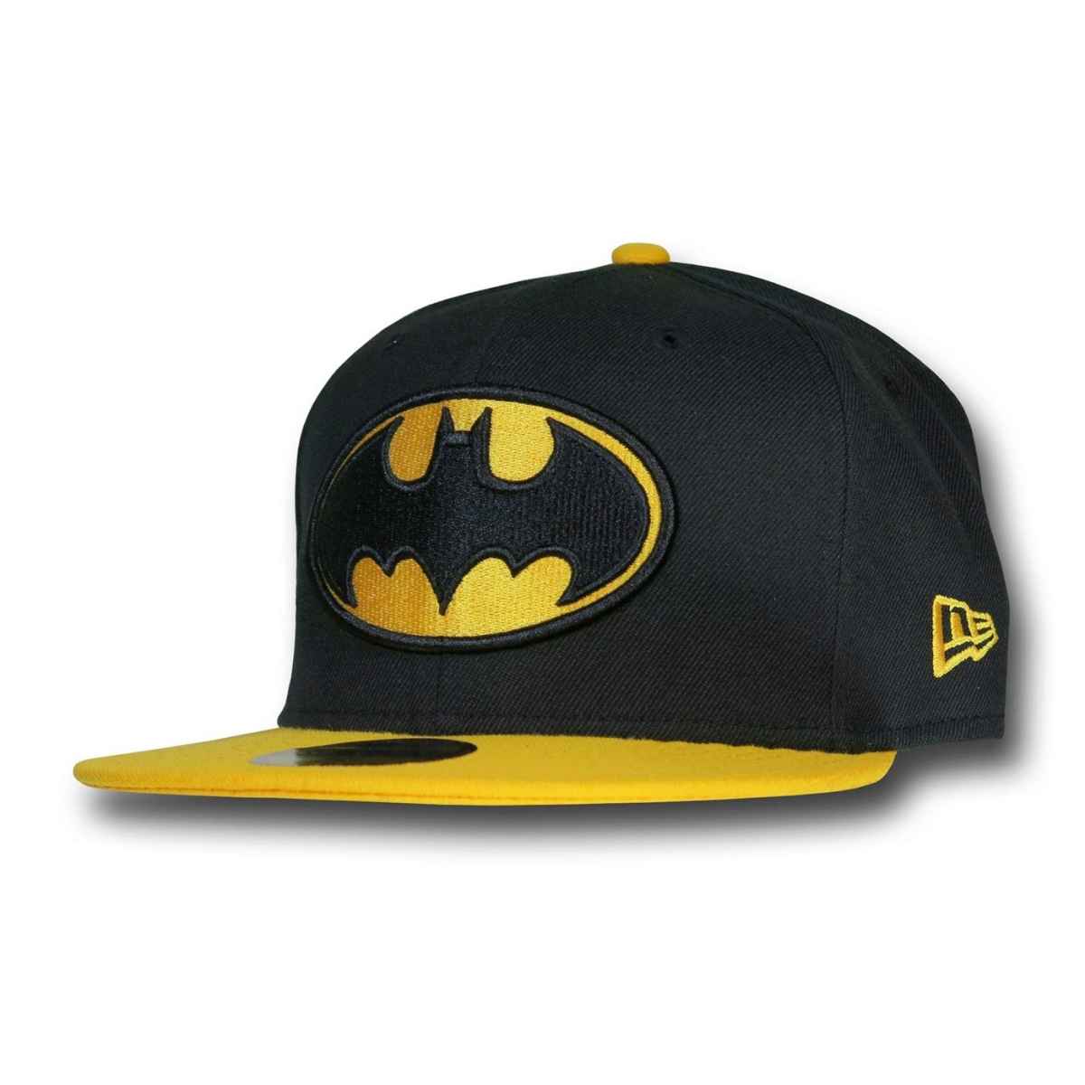 Picture of Batman capbatbkyw5950-7 7-8 Fitted 59Fifty Hat - 7.875 Fitted&#44; Black & Yellow