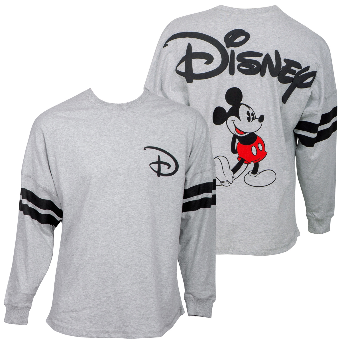 Disney  Express Disney Long Sleeve Shirt, Grey - Large