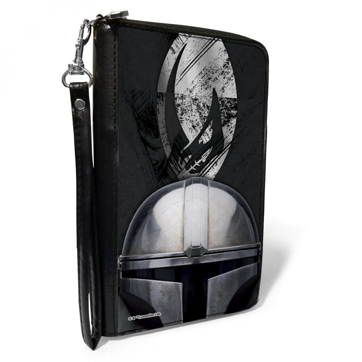 Picture of Star Wars 811906 The Mandalorian Mudhorn Armor Helmet Zip Around Wallet