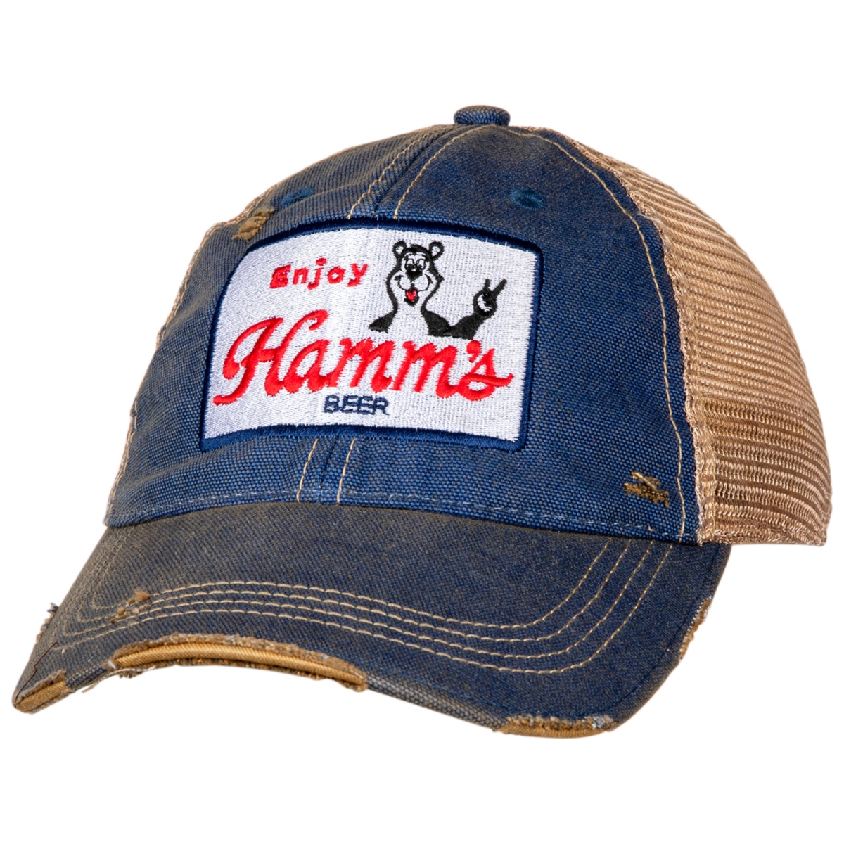 Bear Vintage Mesh Trucker Snapback Hat
