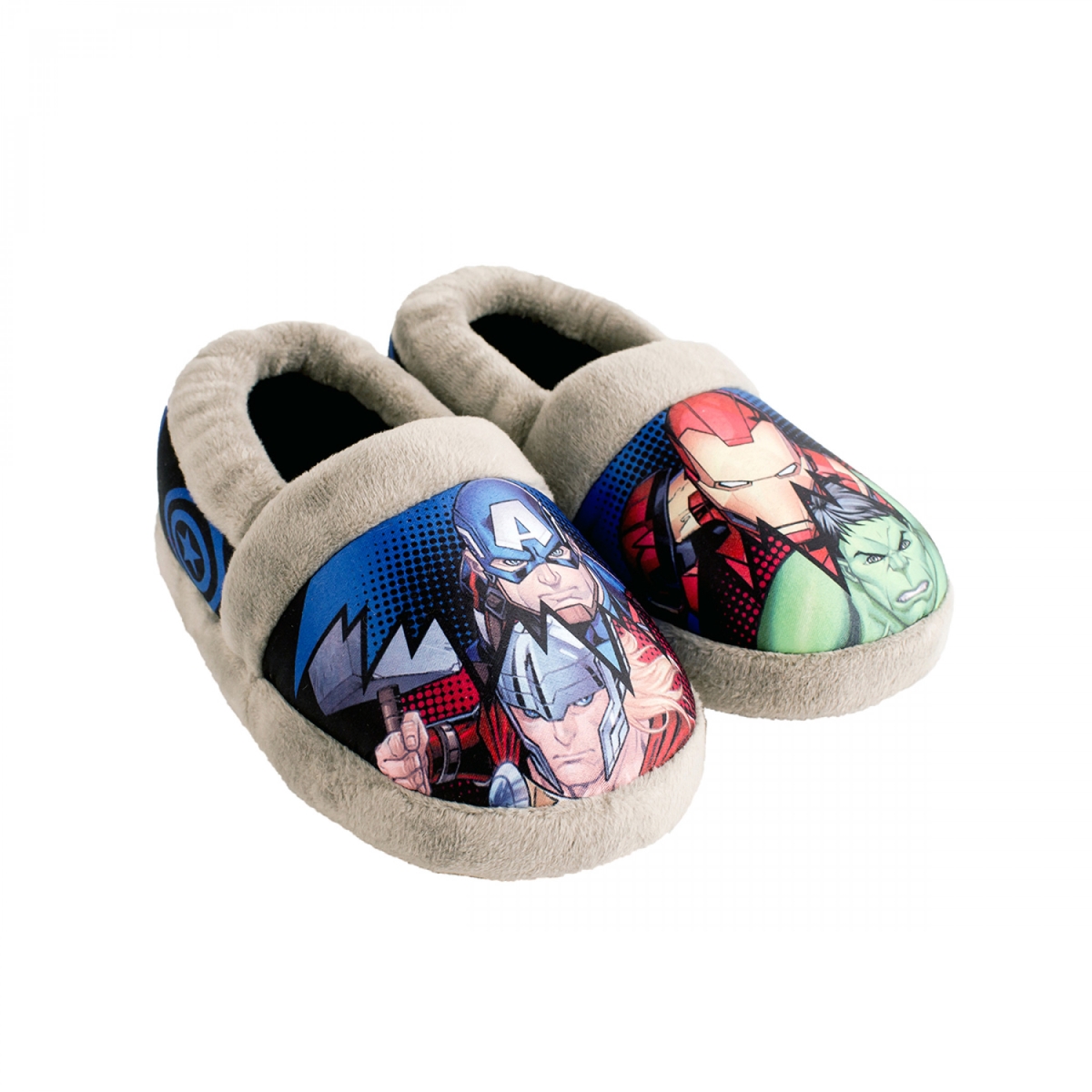 Picture of Avengers 809189-Small Avengers Assemble Team Up Kids House Slippers - Small