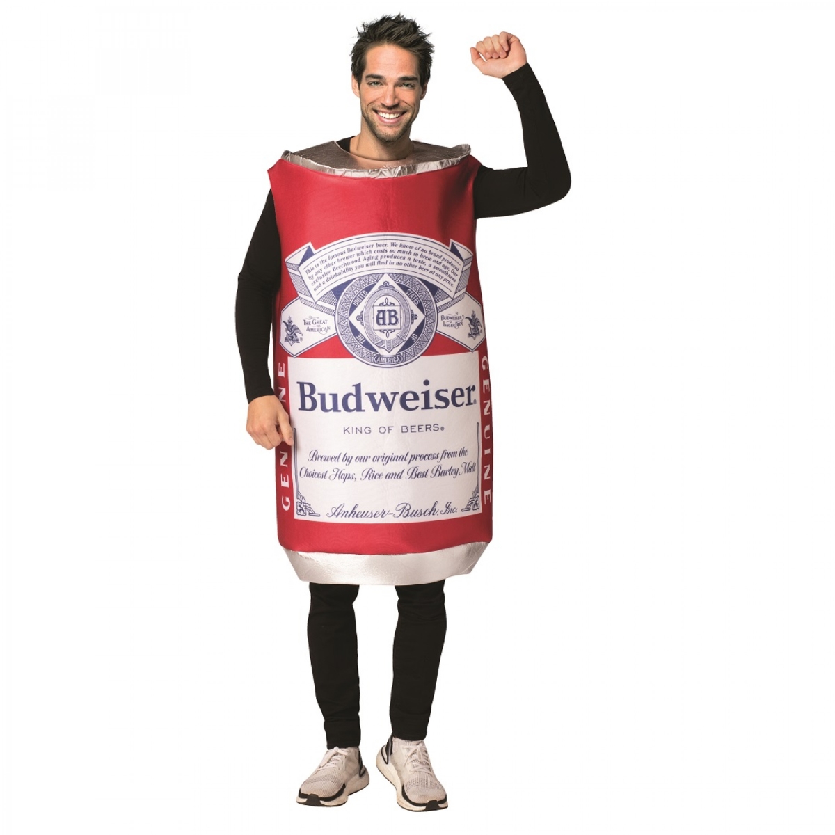 Picture of Budweiser 810149 Budweiser Vintage Can Tunic Costume