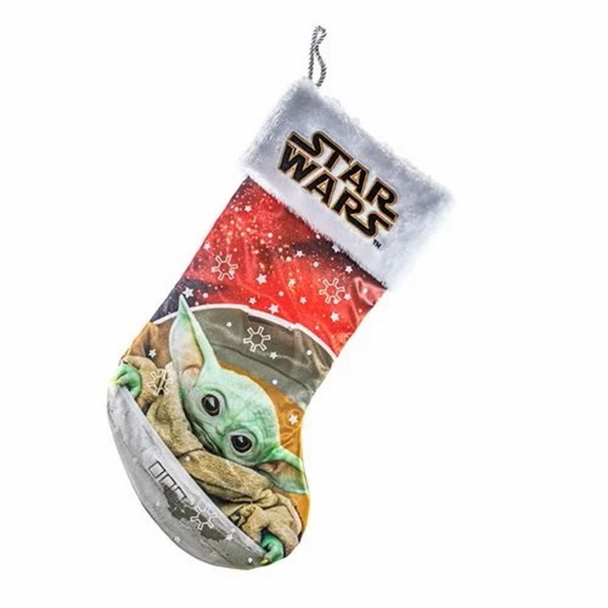 Picture of Star Wars 814134 19 in. Star Wars the Mandalorian the Child Stocking with White Fur Cuff
