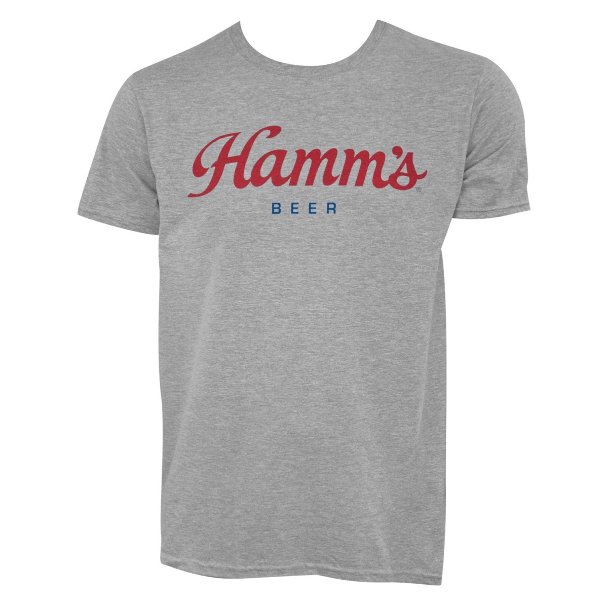 44445-Large  Mens Grey Script Logo T-Shirt - Large