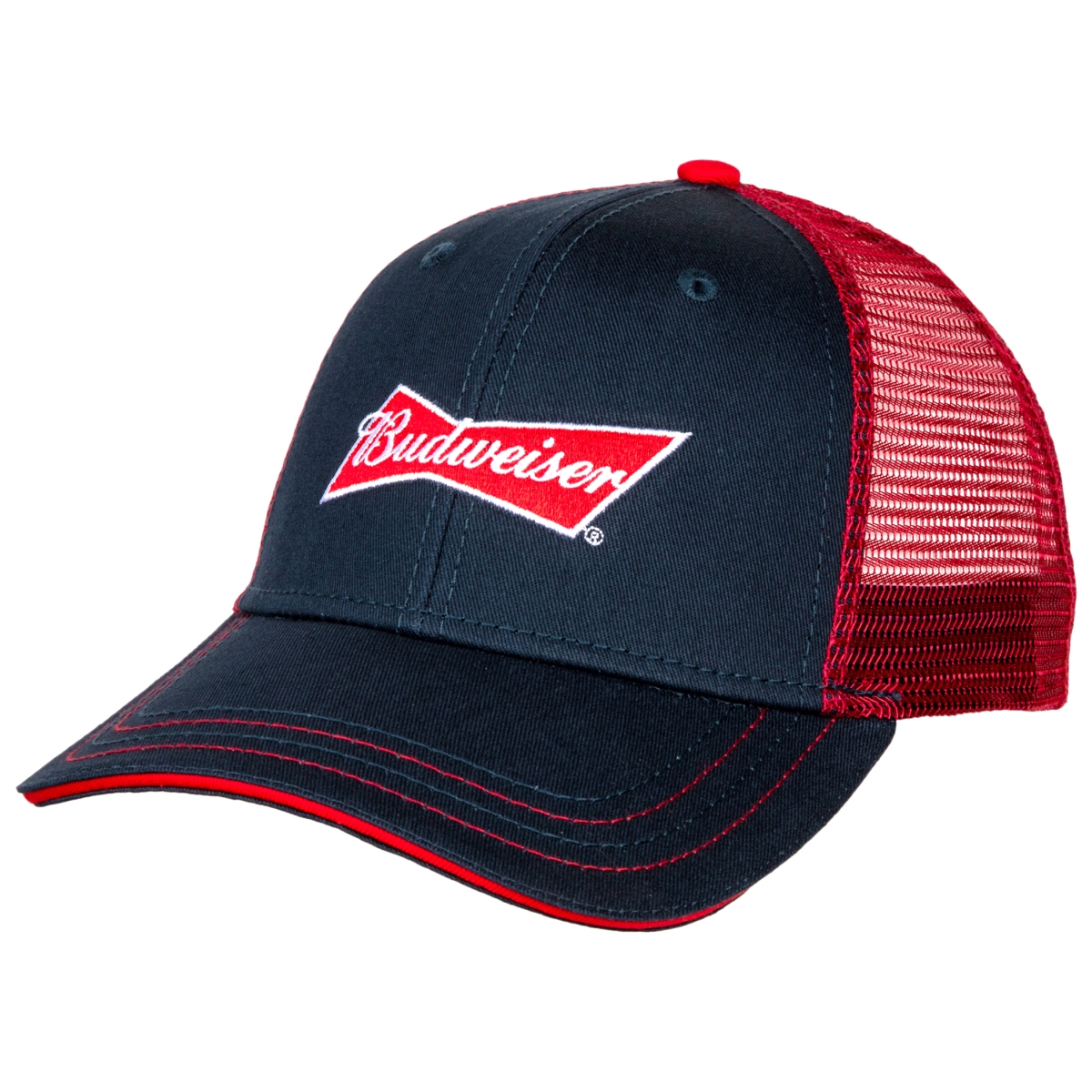 Picture of Budweiser 810499 Budweiser Logo Adjustable Snapback Trucker Hat