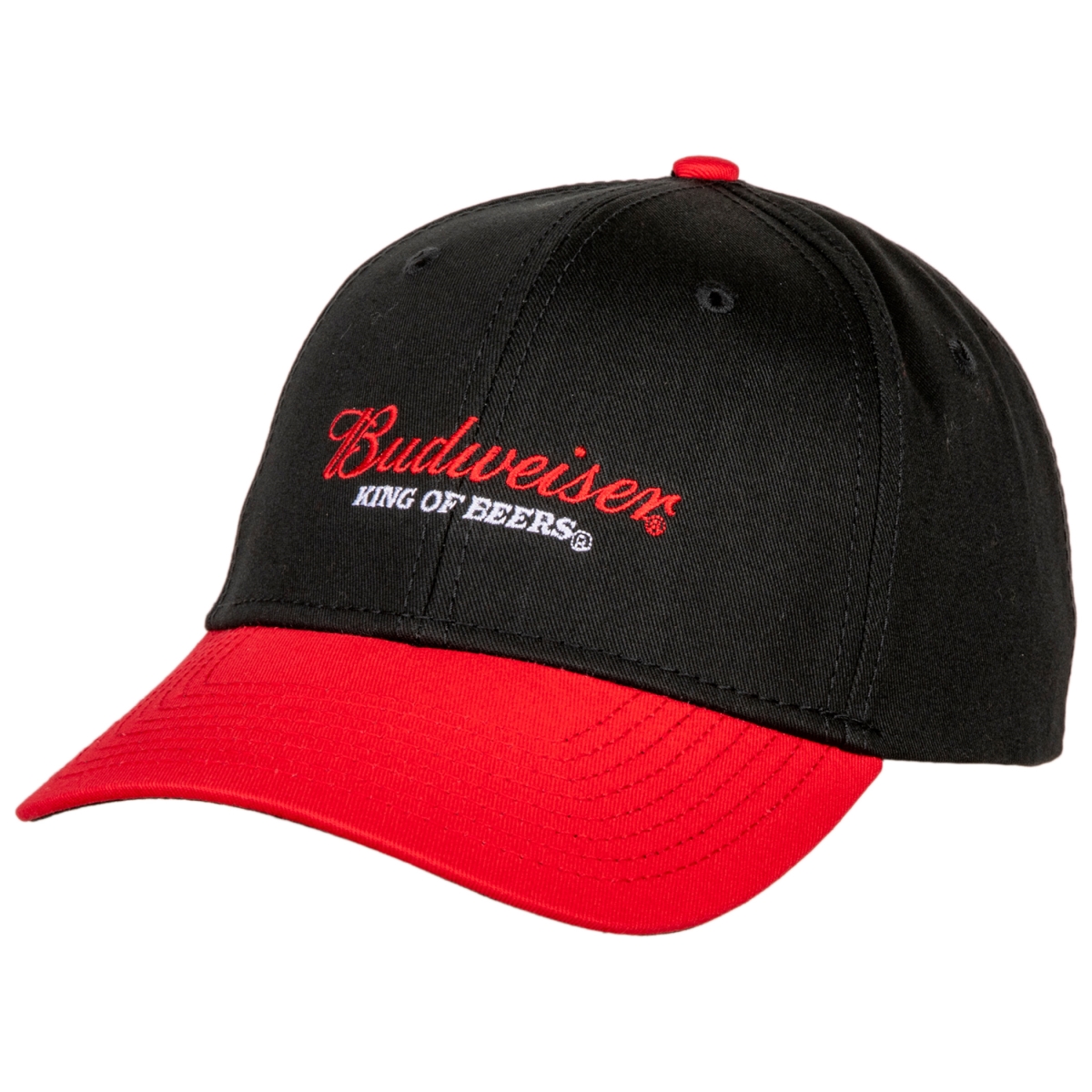 Picture of Budweiser 810535 Budweiser King of Beers Logo Adjustable Cloth Hook & Eye Hat