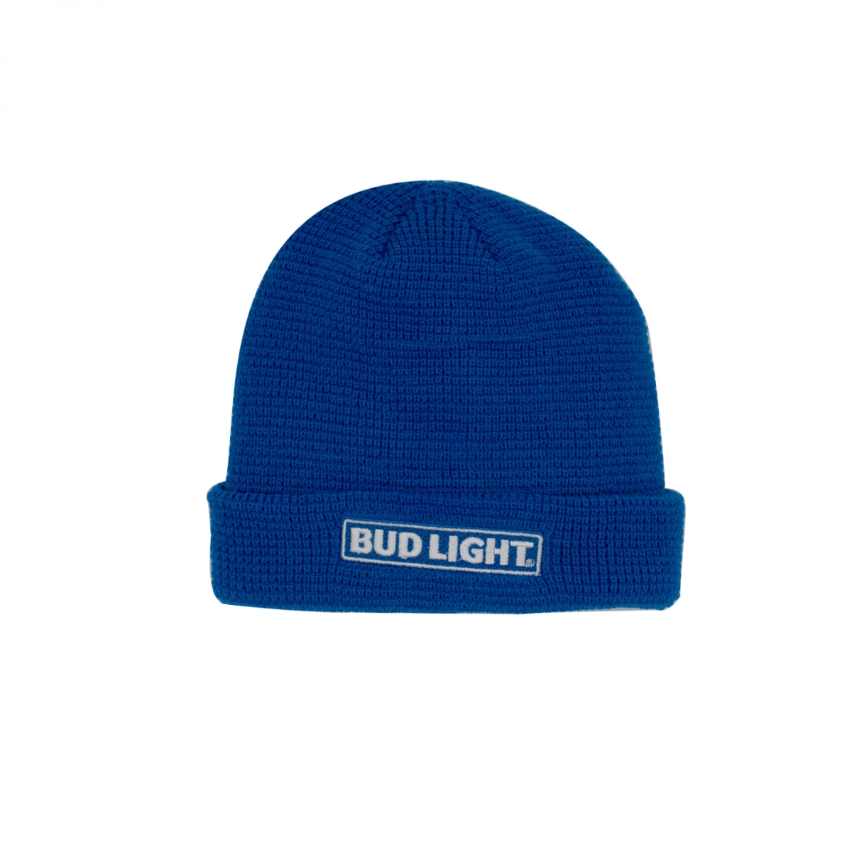 Picture of Bud Light 814178 Bud Light Label Patch Knit Cuff Beanie
