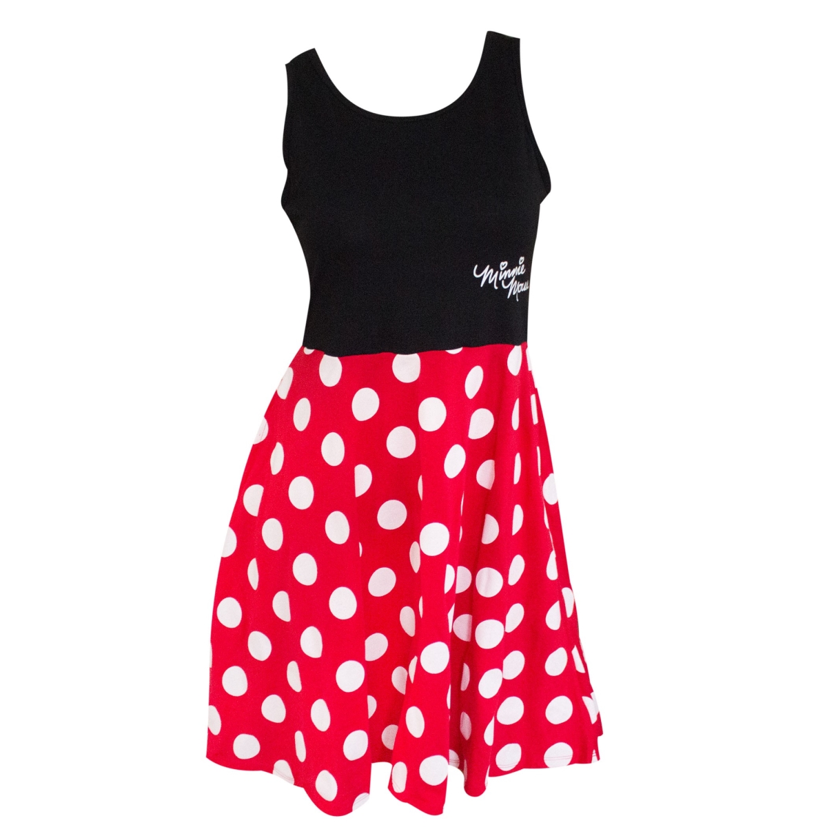48966-Medium Minnie Mouse Red Polka Dot Ladies Dress - Medium