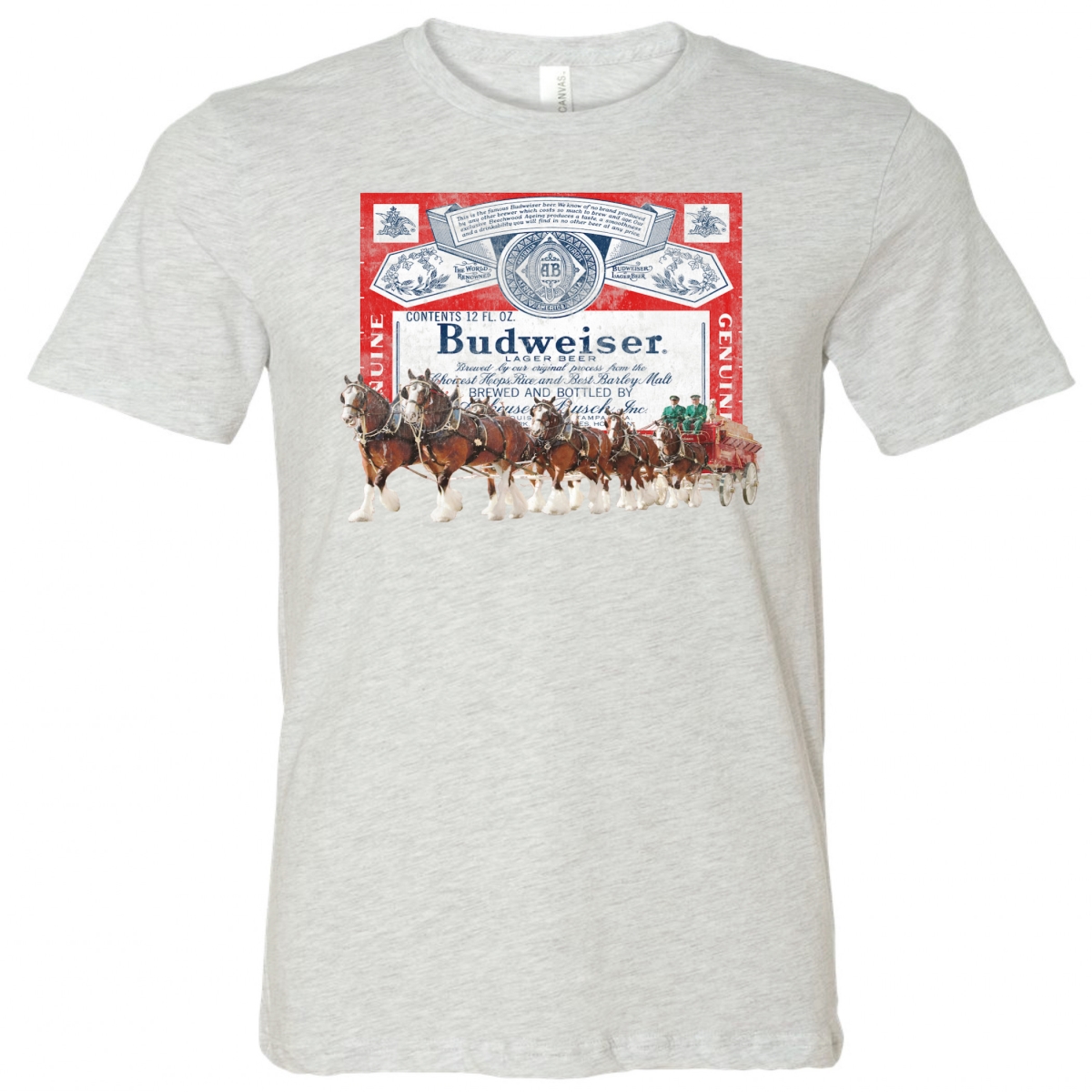 808283-large  Clydesdale Logo T-Shirt - Large -  Budweiser