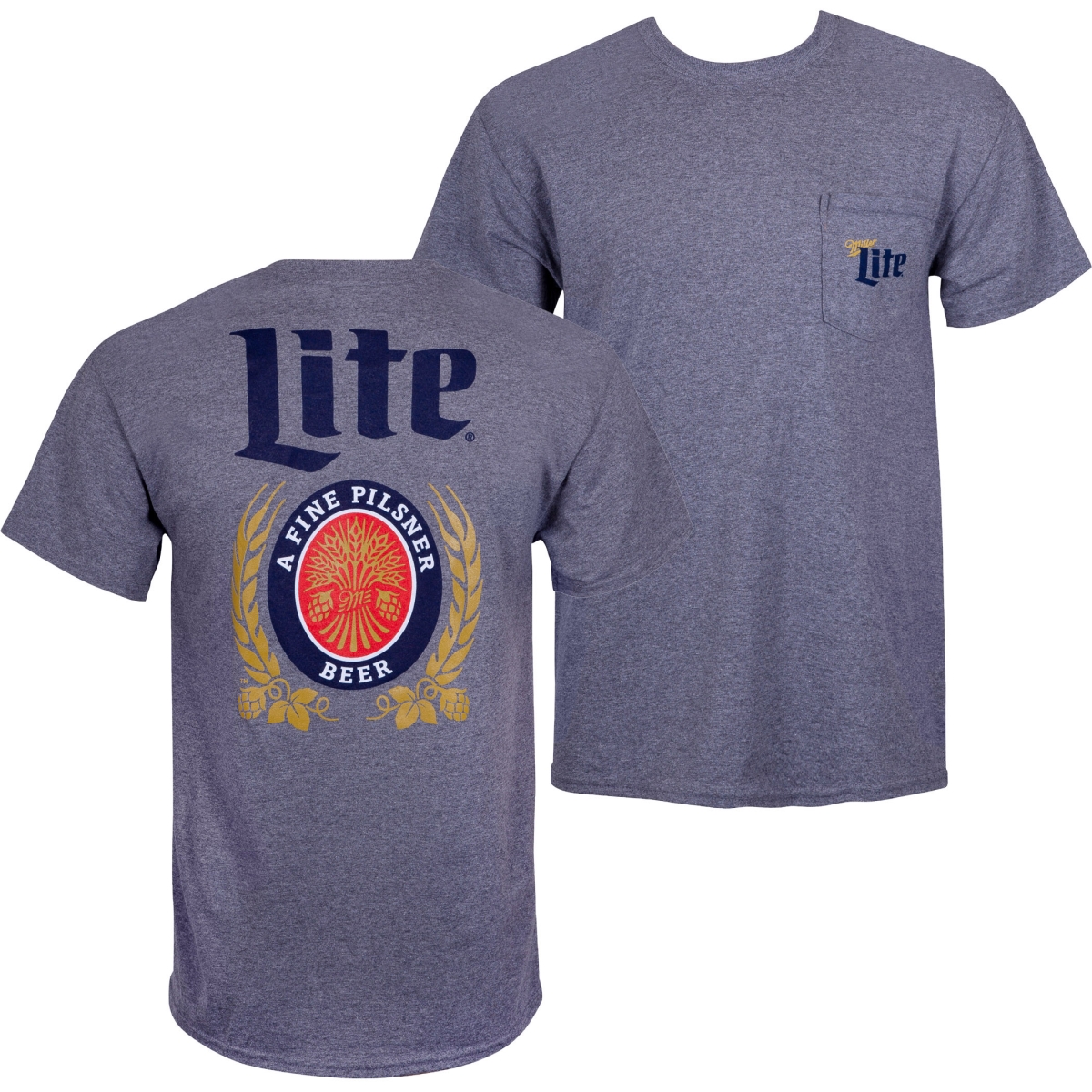 Pocket T-Shirt for Mens, Grey - 3XL