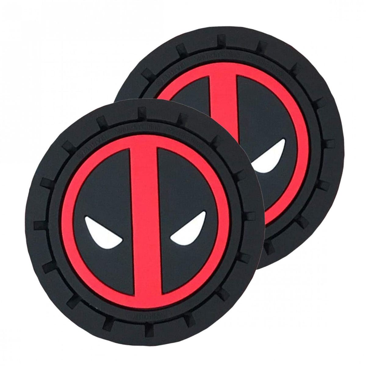 Picture of Deadpool 808038 Deadpool Logo Car Cup Holder Coaster - Pack of 2