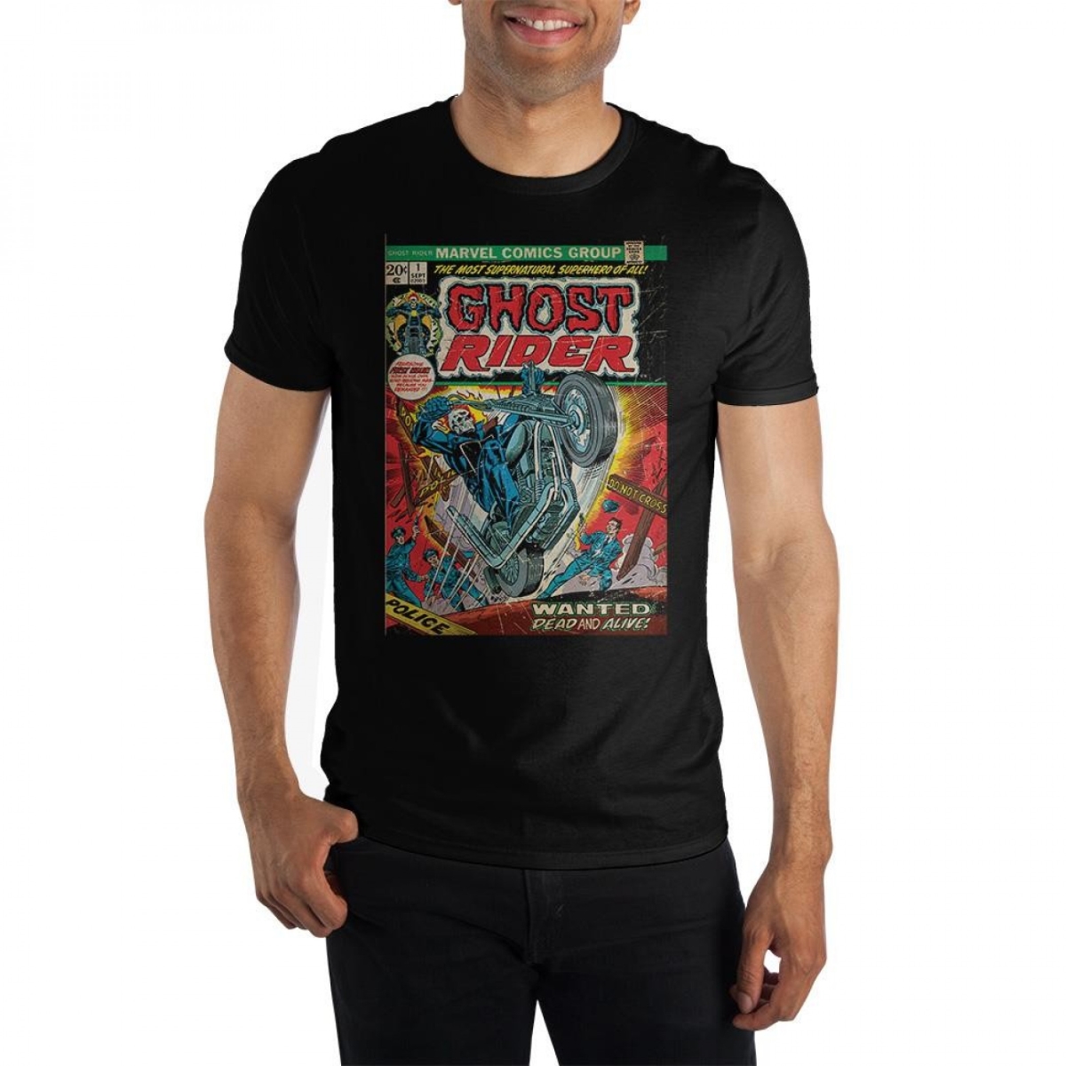 807121-small Comic Cover T-Shirt, Black - Small