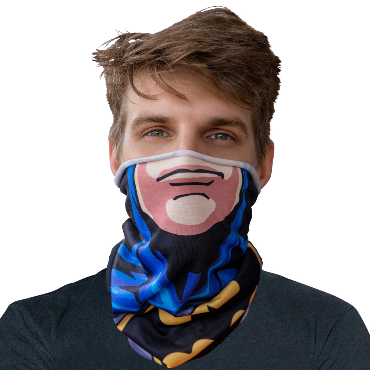 Picture of Batman 809444 Batman Character Costume Full Face Tubular Bandana Gaiter