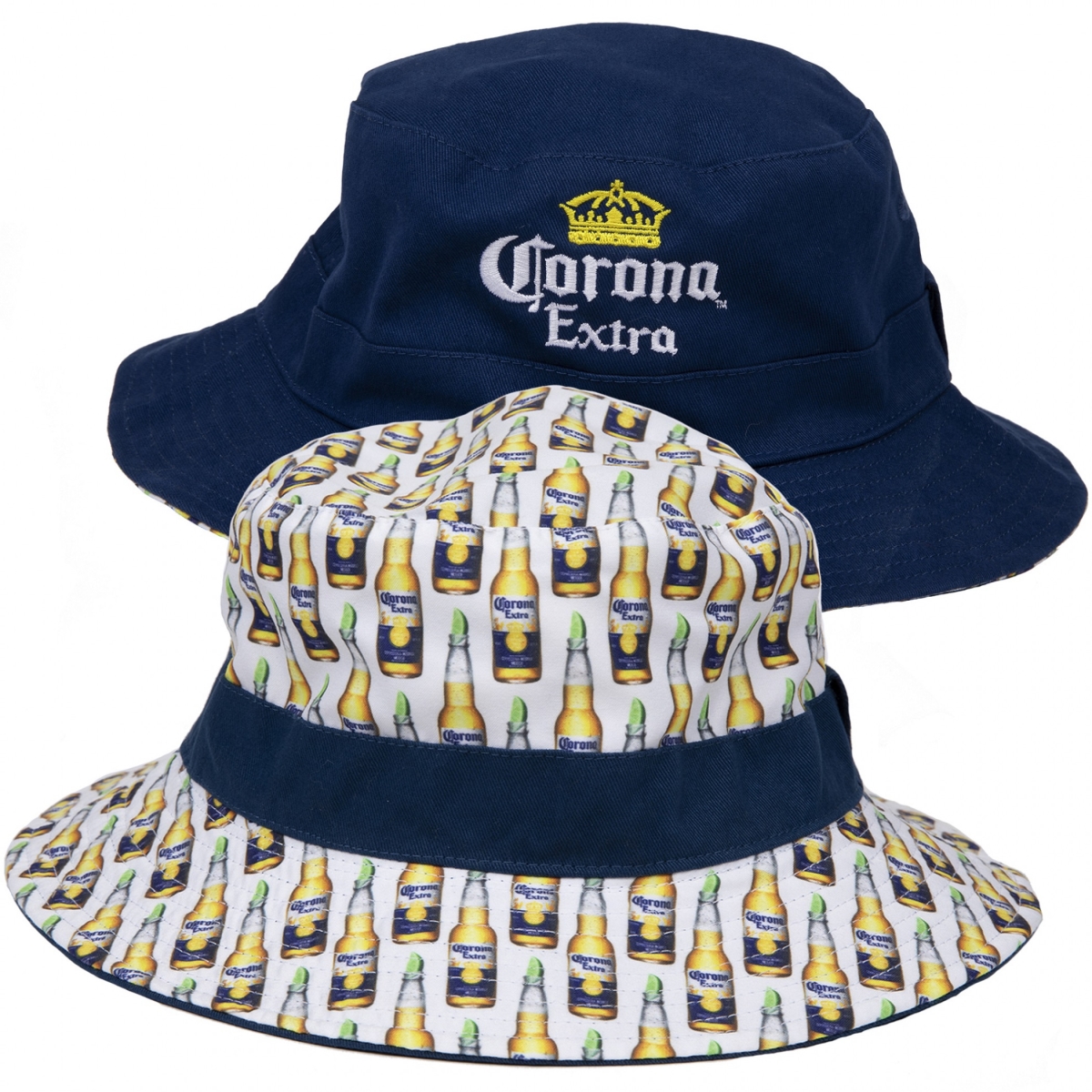 Picture of Corona Extra 807109-Small-Medium Corona Extra Logo Reversible Bucket Hat - Small & Medium