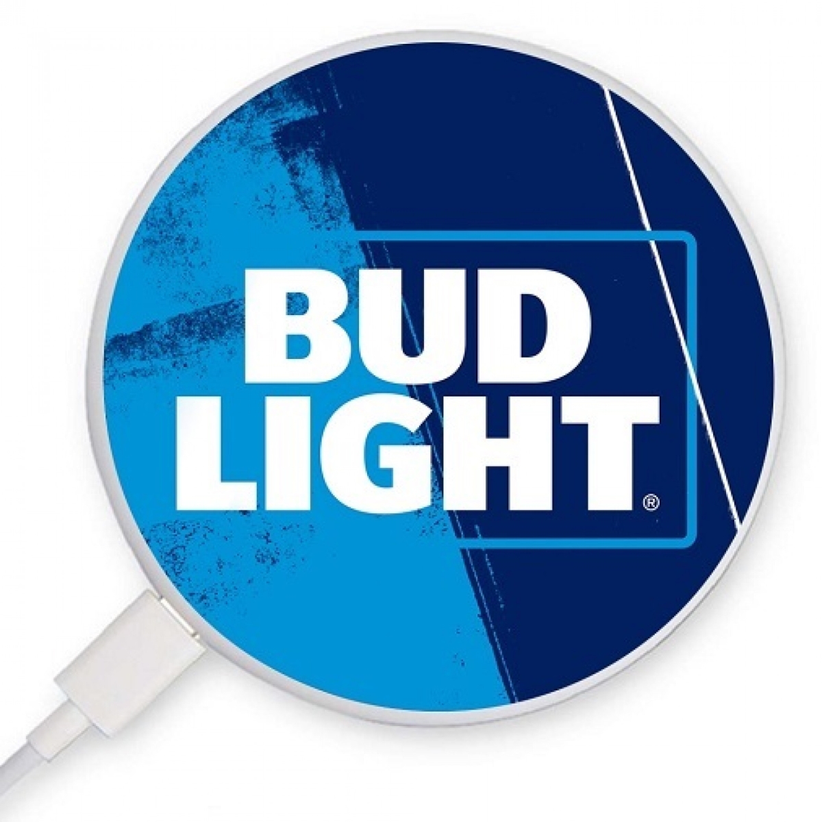 Picture of Bud Light 822696 Bud Light Text Logo Coaster-Style Rapid Wireless Charger