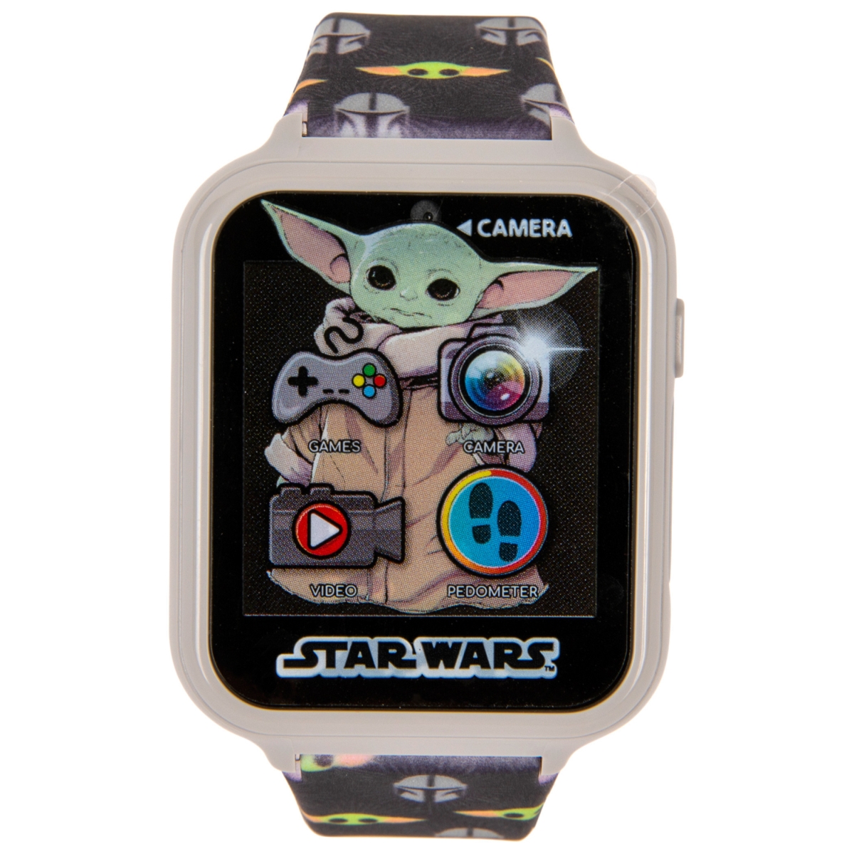 Picture of Star Wars 818359 Accutime the Mandalorian & the Child Heads Interactive Kids Watch&#44; Black