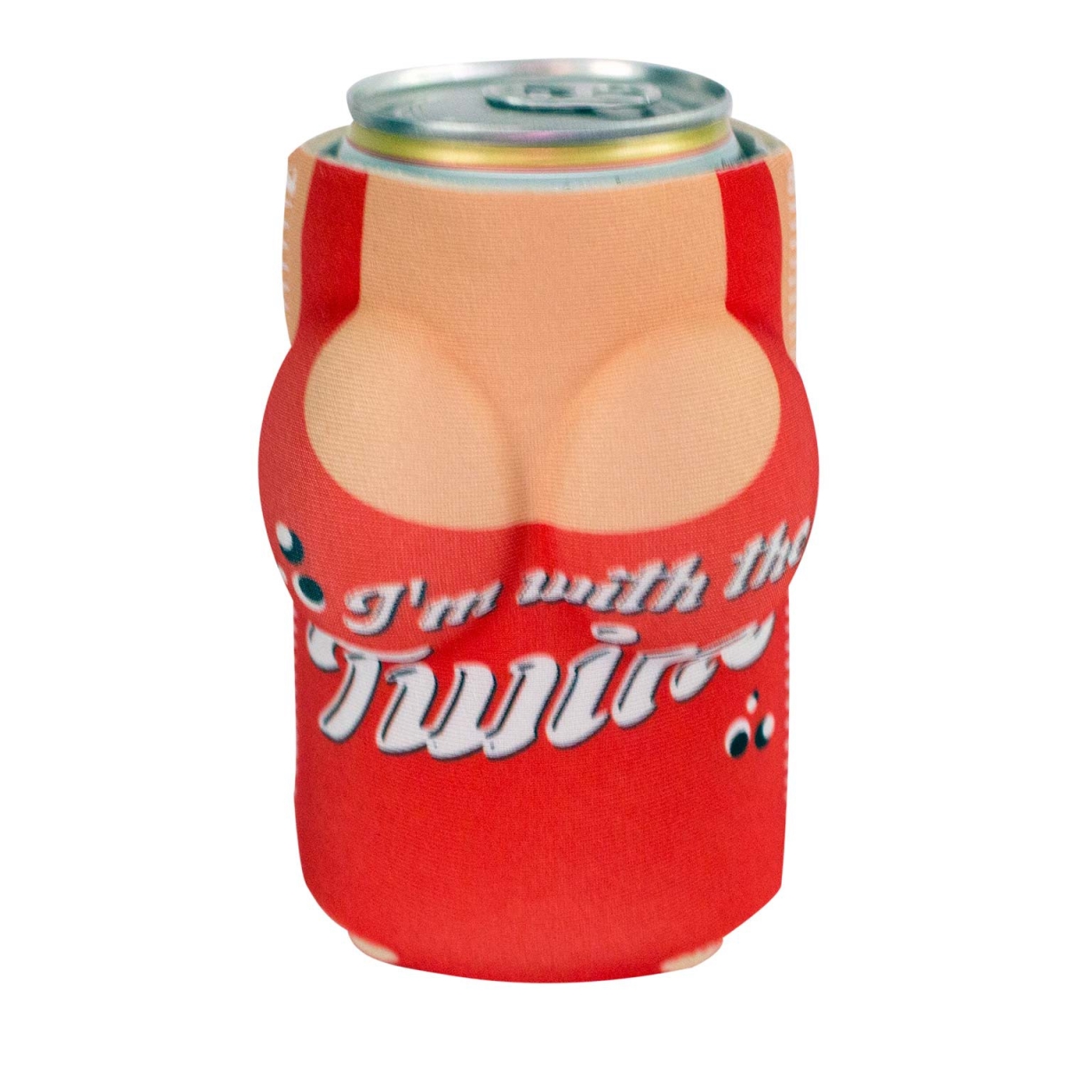 The Twins Boobzie Can Cooler, Red