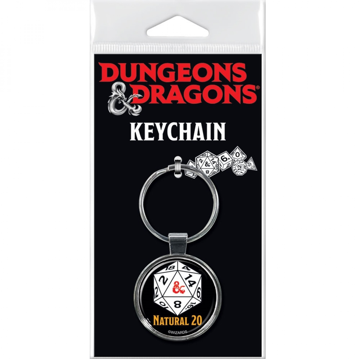 814252 Natural 20 Keychain