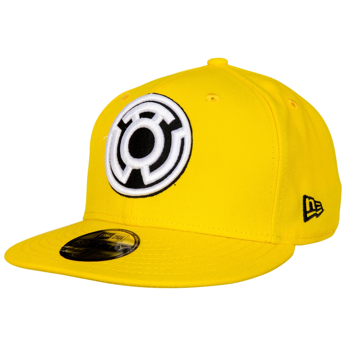 Picture of Yellow Lantern 813923-71-2fitted Sinestro Corp Color Block New Era 59Fifty Hat, 7.5 Fitted