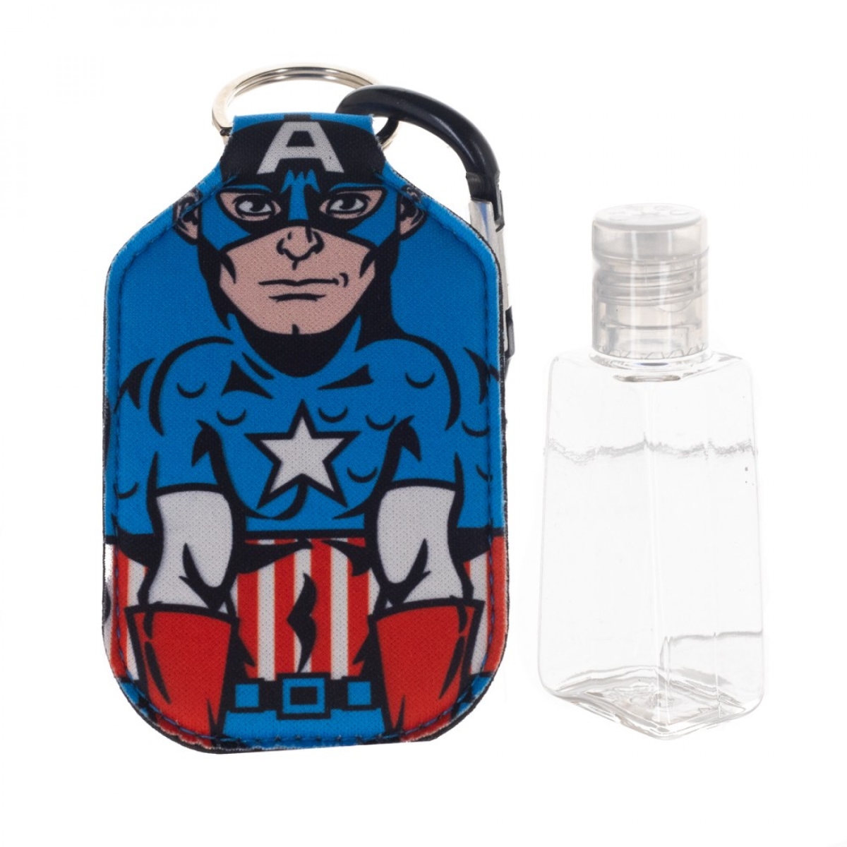 Picture of Captain America 817890 Captain America Marvel Character Neoprene Bottle Keychain