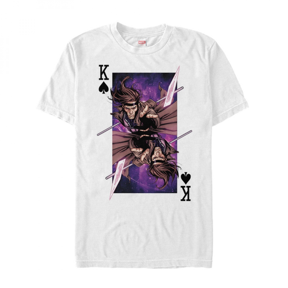 814531-medium Marvel X-Mens  Card Throw T-Shirt, Medium -  Gambit