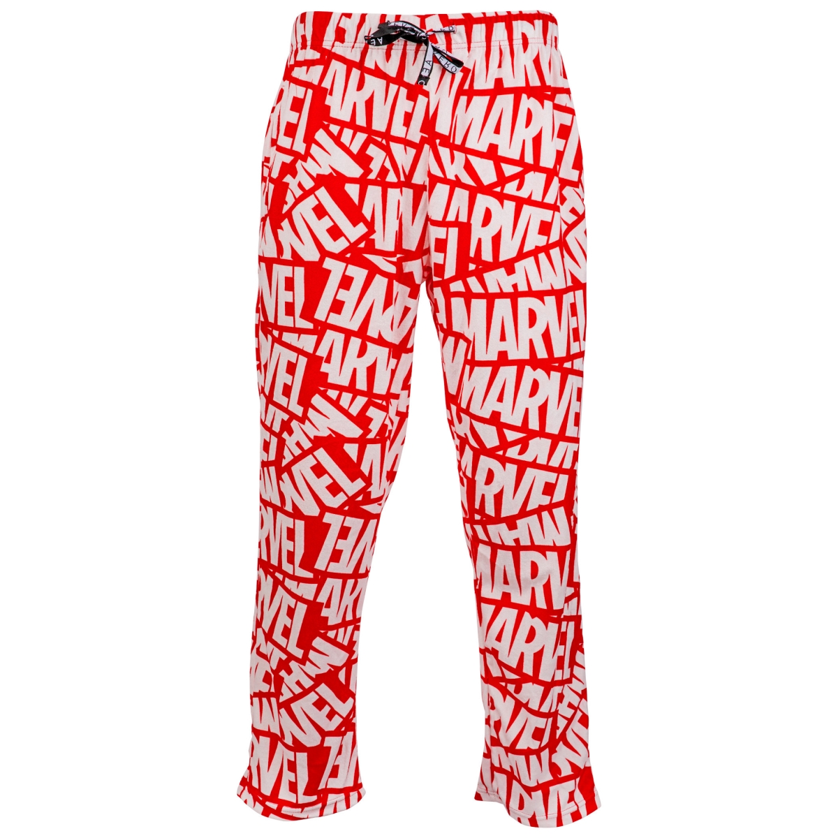 Picture of Marvel 813794-large 36-38 Marvel Logo All Over Unisex Fleece Sleep Pants, Red - Large 36-38
