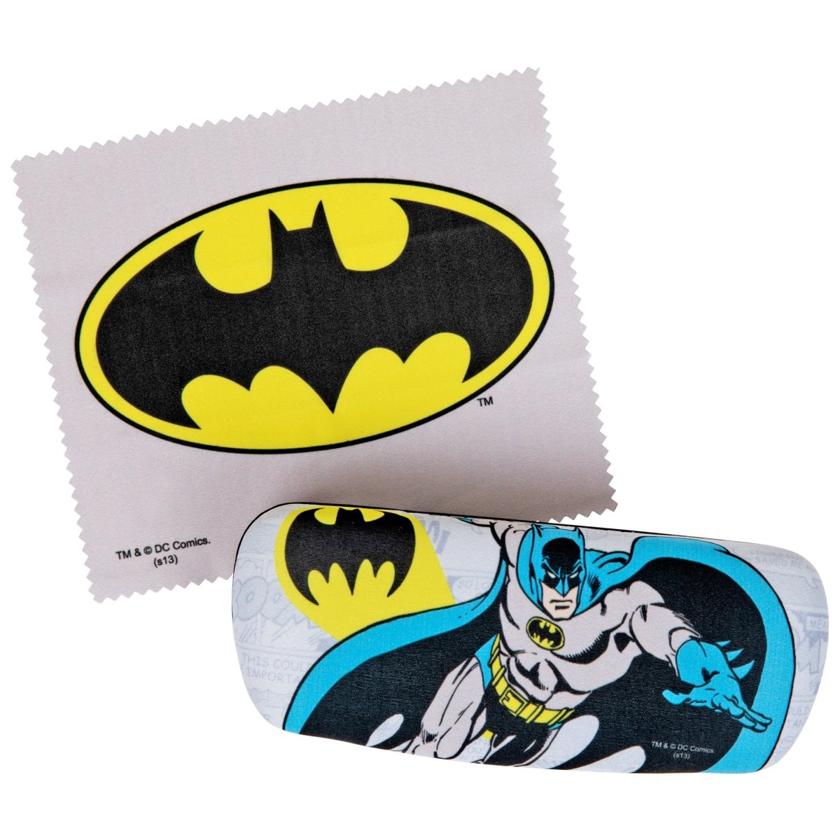 Picture of Batman 821822 Batman Symbol & Character Glasses Case with Cleaning Cloth