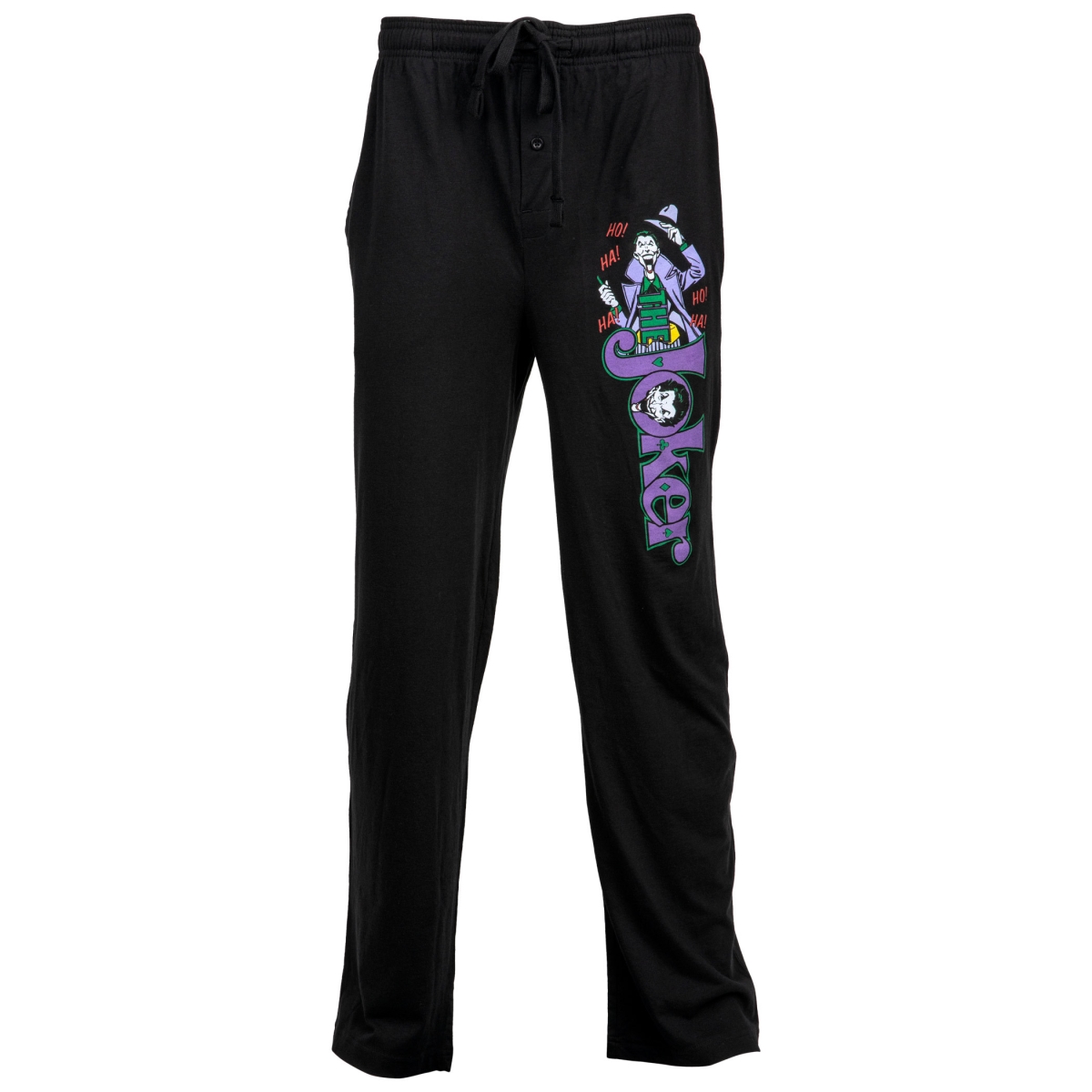 Picture of Joker 810754-large 36-38 The Joker Character Over Text Unisex Sleep Pants, Large 36-38