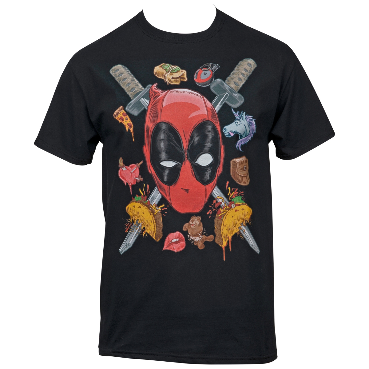 822050-medium Marvel  Two Swords for My Thoughts T-Shirt, Medium -  Deadpool