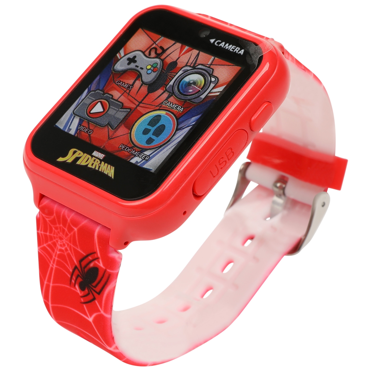 Picture of Spider-Man 817894 Spider-Man Miles Morales Logo Accutime Interactive Kids Watch