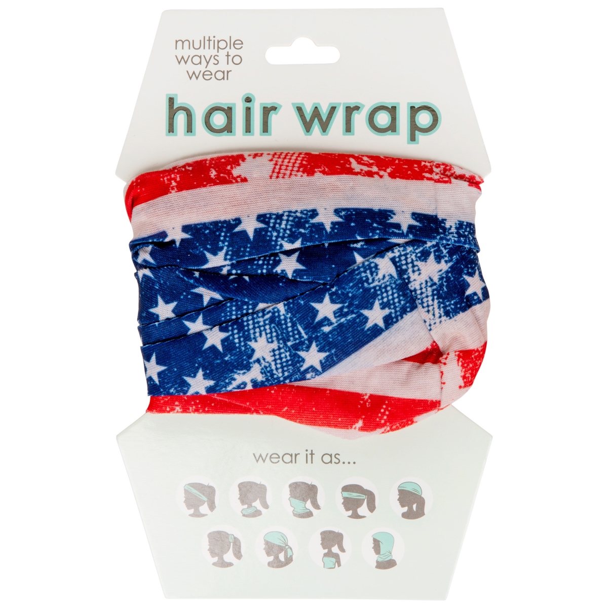 Picture of Americana 816868 American Flag Face Mask & Hair Wrap