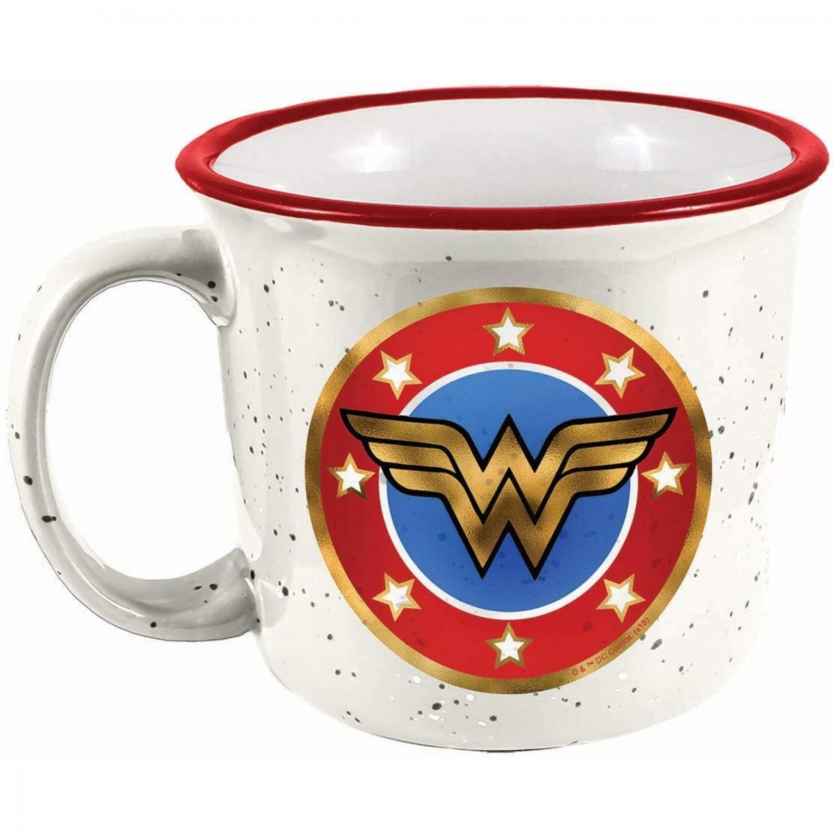 Picture of Wonder Woman 821767 Wonder Woman Symbol Ceramic Camper Mug