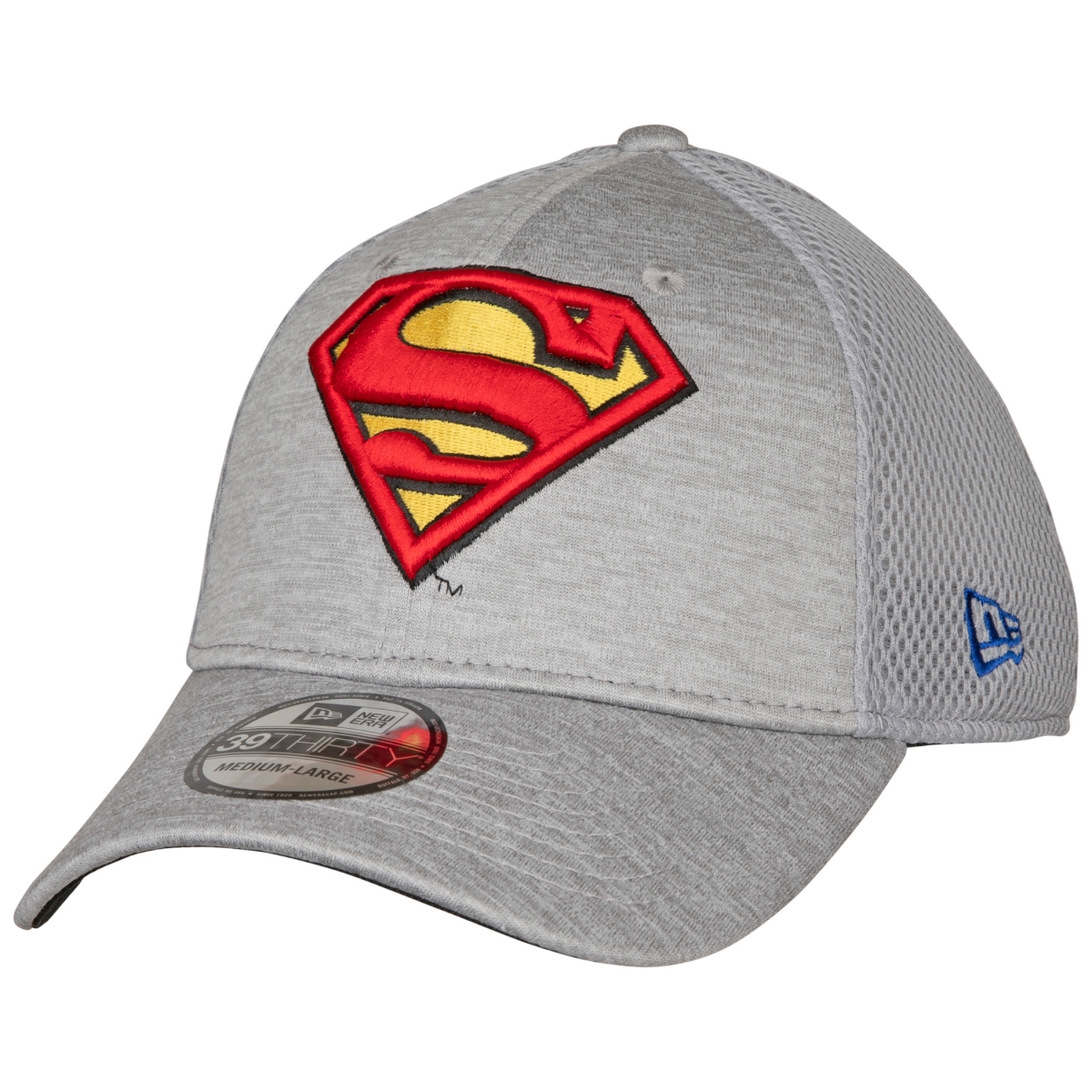 819316-large-xlarge Tech New Era 39Thirty Fitted Hat, Grey - Large & Extra Large