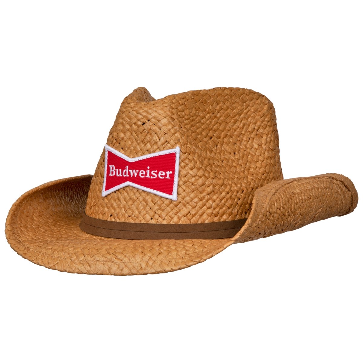 Picture of Budweiser 817726 Straw Cowboy Hat with Brown Band
