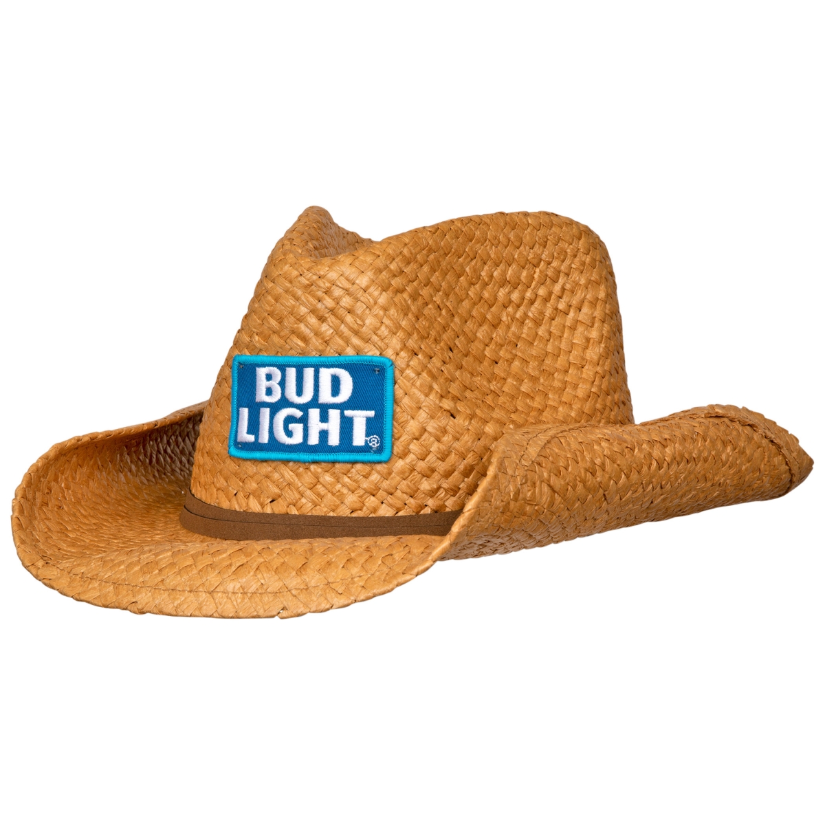 Picture of Bud Light 817728 Straw Cowboy Hat with Brown Band