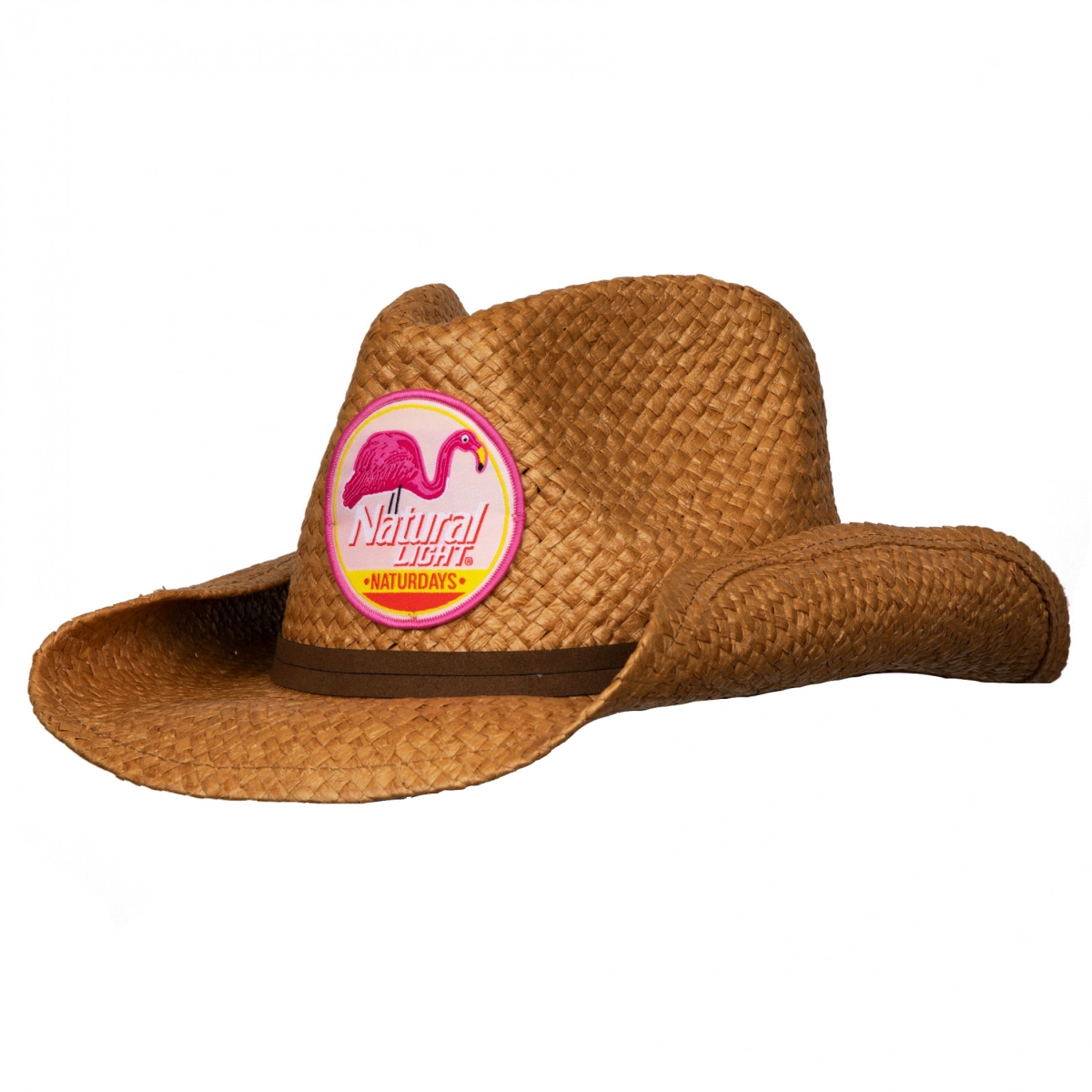 Naturdays Straw Cowboy Hat with Brown Band