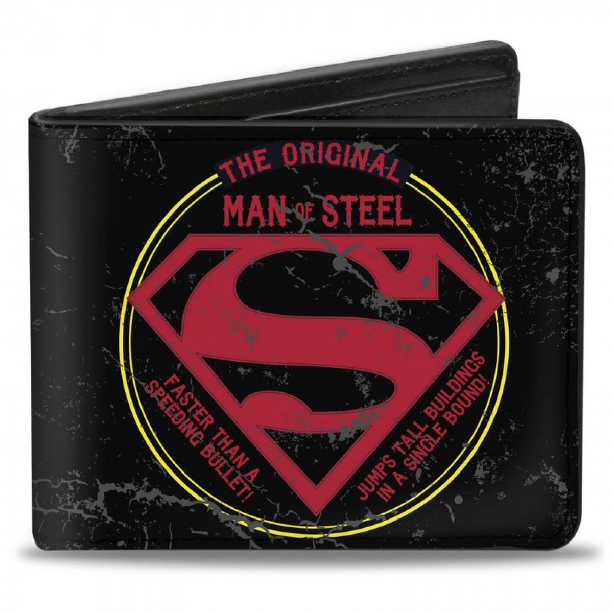Picture of Superman 816760 DC Comics The Original Man of Steel Badge Bi Fold Wallet